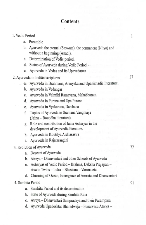 A Hand Book of History of Ayurveda